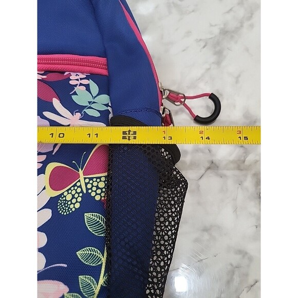 Swiss Gear Backpack Blue, Pink Floral Dragonfly Butterflies Disney Girl Style - Picture 12 of 12